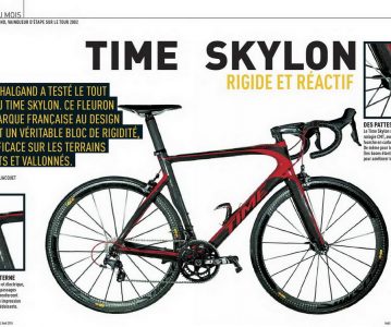 Le nouveau Time Skylon déjà en test chez Vélo Magazine de août 2014